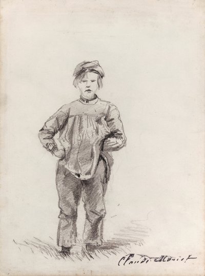 Niño en el Campo de Claude Monet