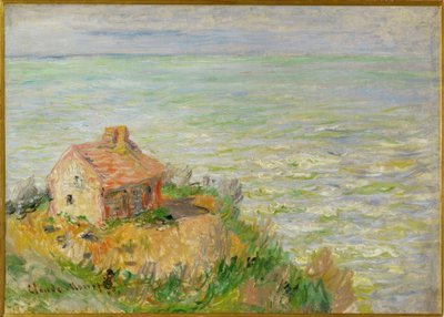 Cabaña de los aduaneros, efecto de la tarde de Claude Monet