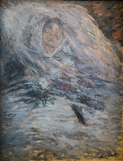 Camille en su lecho de muerte de Claude Monet
