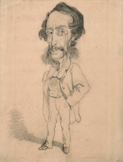 Caricatura de Mario Uchard de Claude Monet
