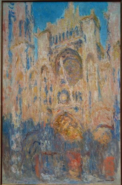 Catedral de Rouen. Efecto de sol, fin del día de Claude Monet