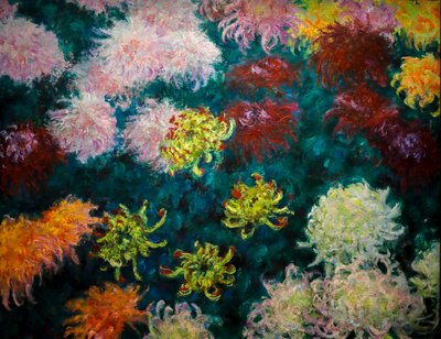Cama de crisantemos de Claude Monet