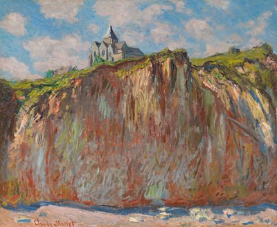 Iglesia de Varengeville, efecto matinal, 1882 de Claude Monet