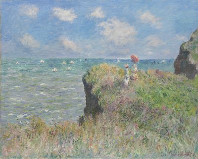 Paseo por el Acantilado en Pourville, 1882 de Claude Monet