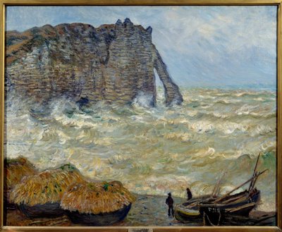 Acantilado en Etretat de Claude Monet