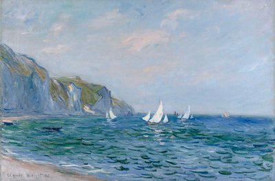 Acantilados y veleros en Pourville de Claude Monet