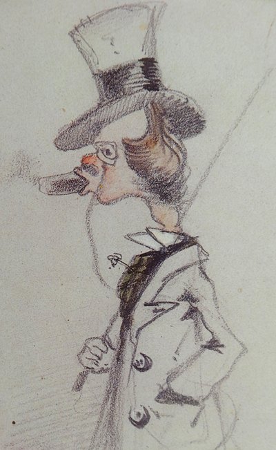 Dandy con un cigarro, ca 1857 de Claude Monet