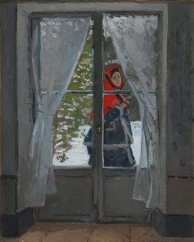 El pañuelo rojo (La capeline rouge) de Claude Monet
