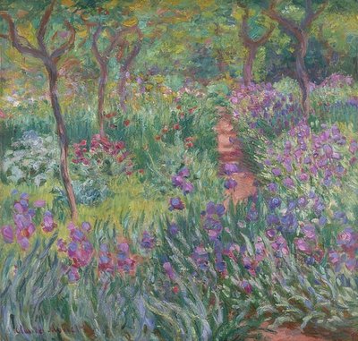 El jardín del artista en Giverny, 1900 de Claude Monet
