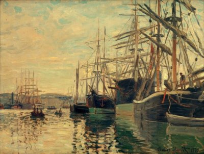 El puerto de Ruan de Claude Monet
