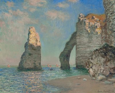 Las rocas en Étretat. 1885 de Claude Monet