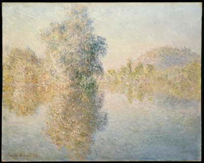 Mañana temprano en el Sena en Giverny, 1893 de Claude Monet