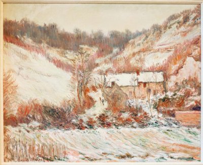 Efecto de la nieve en Falaise de Claude Monet