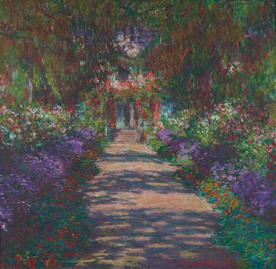 Una avenida en el jardín de Monet en Giverny de Claude Monet