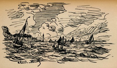 Embouchure De La Seine A Honfleur, c1865 de Claude Monet