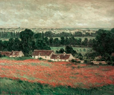 Campo de amapolas, Giverny de Claude Monet