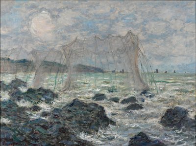 Redes de pesca en Pourville de Claude Monet