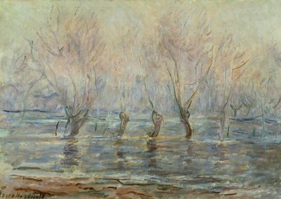 Inundación en Giverny, c.1896 de Claude Monet