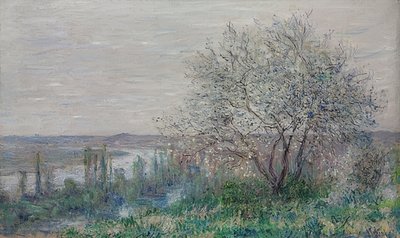 Ambiente primaveral en Vétheuil. 1880 de Claude Monet