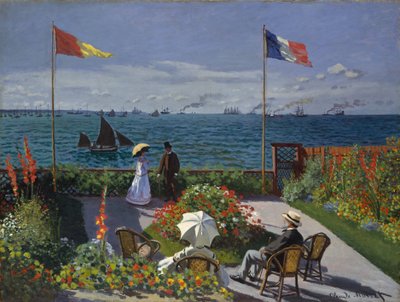 Jardín en Sainte-Adresse de Claude Monet
