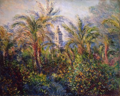 Jardín en Bordighera, impresión en la mañana. 1884 de Claude Monet