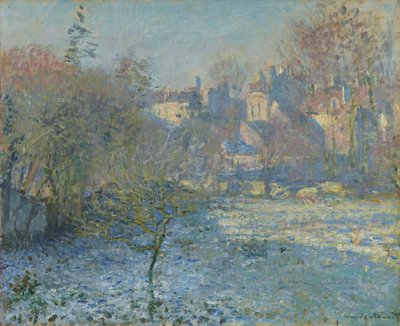 Alemán: Hoarfrost Frost de Claude Monet