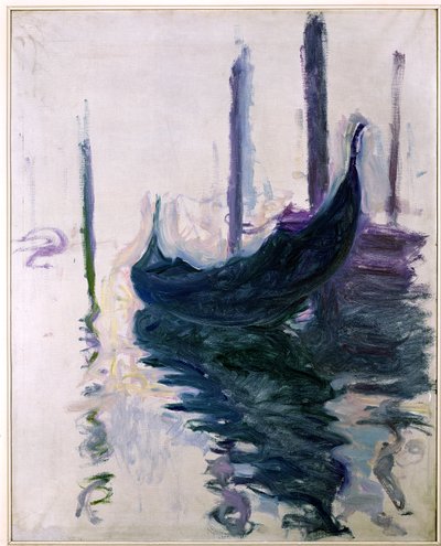 Góndolas en Venecia, 1908 de Claude Monet