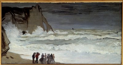 Grosse mer en Etretat de Claude Monet