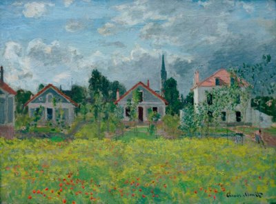 Casas en Argenteuil de Claude Monet