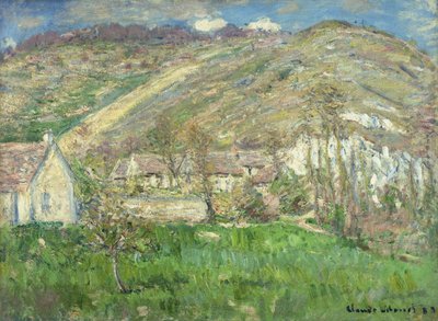 Aldea en los Acantilados cerca de Giverny de Claude Monet