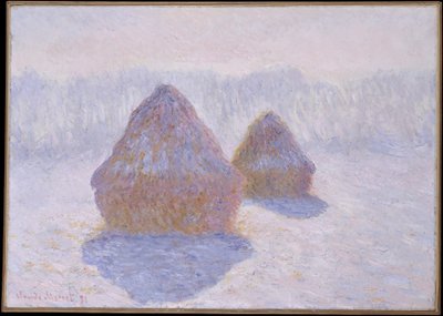 Almiar (Efecto de nieve y sol) de Claude Monet