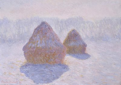 Almiar (Efecto de nieve y sol) de Claude Monet