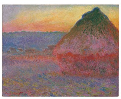 Almiar, impresiones rosas y azules, 1891 de Claude Monet