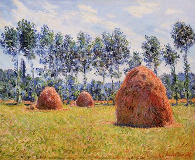 Almiar en Giverny, 1884 de Claude Monet