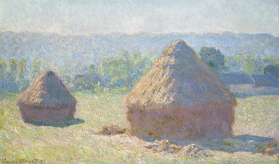 Montones de heno, fin del verano de Claude Monet
