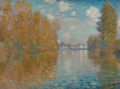 Ambiente otoñal en Argenteuil de Claude Monet