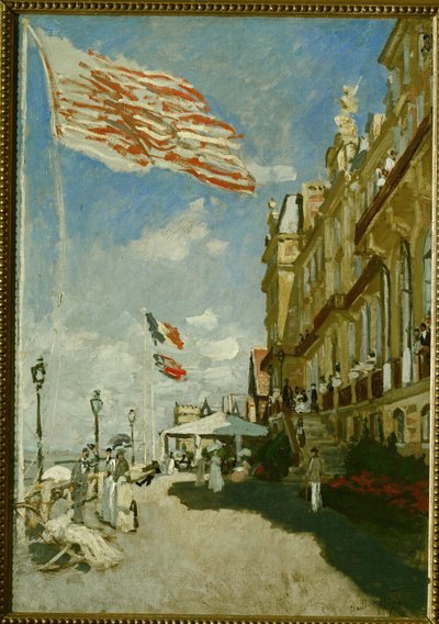 Hotel des Roches Noires (óleo sobre lienzo) de Claude Monet