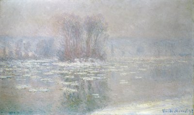 Hielo en Bennecourt, 1898 de Claude Monet