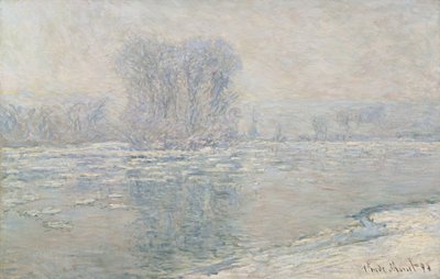 Hielo, efecto blanco, 1893 de Claude Monet