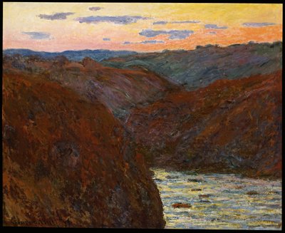 La Creuse, atardecer de Claude Monet