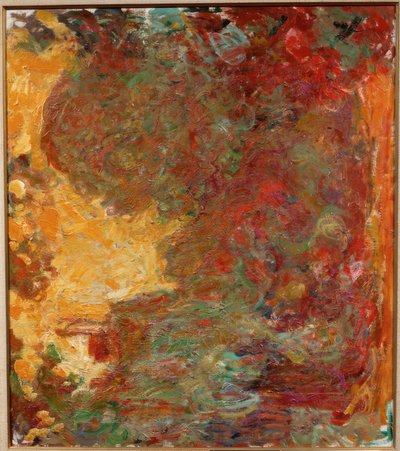 La casa del artista vista desde el jardín de rosas de Claude Monet