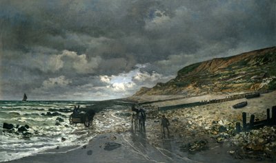 La Pointe de la Hève en marea baja de Claude Monet