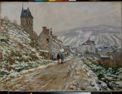 La Ruta en Vétheuil, el invierno de Claude Monet