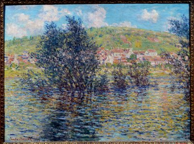 El Sena en Vétheuil, efecto del sol después de la lluvia de Claude Monet