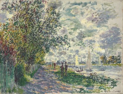 La orilla del Petit-Gennevilliers, 1875 de Claude Monet