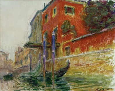 La casa roja, esbozo de Claude Monet