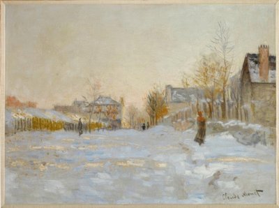 La nieve en Argenteuil de Claude Monet