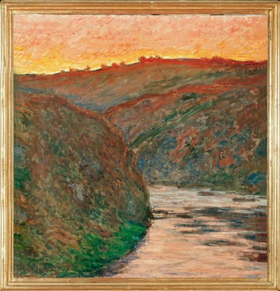 La vallee de la Creuse, soleil couchant (óleo sobre lienzo) de Claude Monet