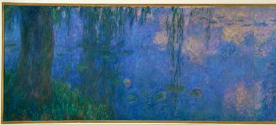 El estanque de nenúfares con sauces, La mañana con sauces de Claude Monet