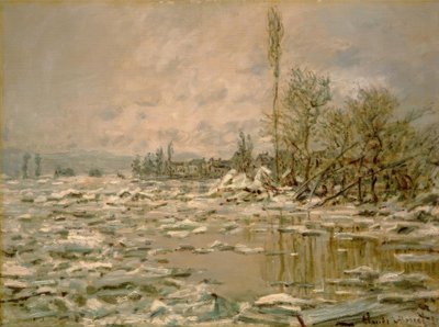 El deshielo, tiempo gris de Claude Monet
